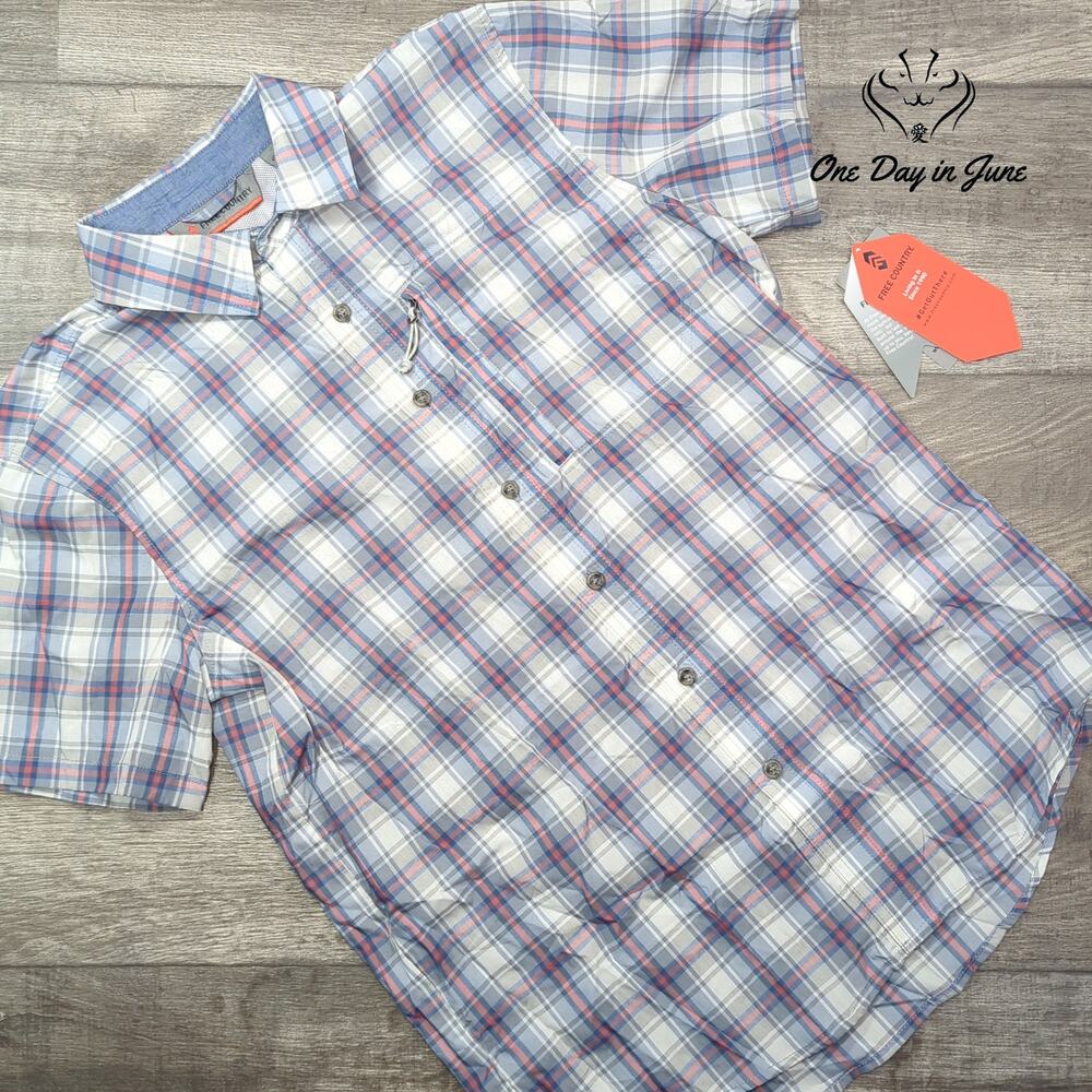 Free Country Button Down Short Sleeve Top Size S